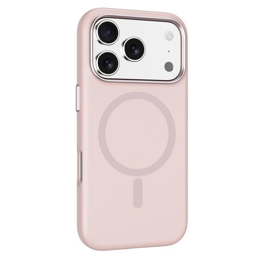 For iPhone 17 Pro Max Mutural Karen Series Liquid Silicone MagSafe Phone Case(Pink) by Mutural