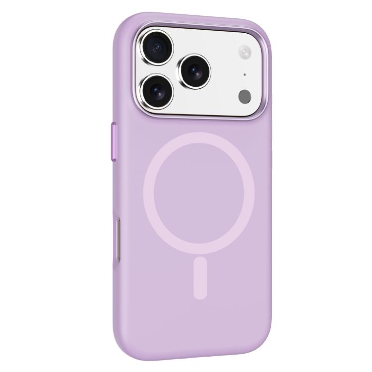 For iPhone 17 Pro Max Mutural Karen Series Liquid Silicone MagSafe Phone Case(Purple) by Mutural