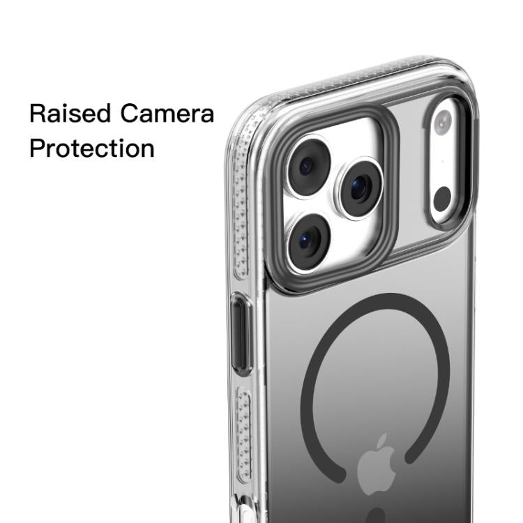 For iPhone 17 Pro Mutural Ice Series MagSafe Gradient Matte PC Hybrid TPU Phone Case(Orange) by Mutural