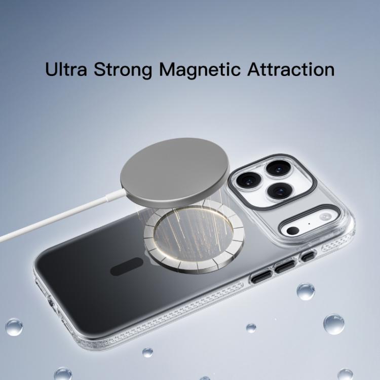 For iPhone 17 Pro Mutural Ice Series MagSafe Gradient Matte PC Hybrid TPU Phone Case(Dark Blue) by Mutural