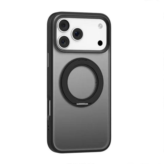 For iPhone 17 Pro Max Mutural Armor Series MagSafe Magnetic Holder Phone Case(Black) by Mutural