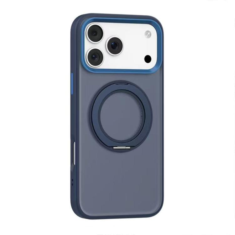 For iPhone 17 Pro Max Mutural Armor Series MagSafe Magnetic Holder Phone Case(Dark Blue) by Mutural