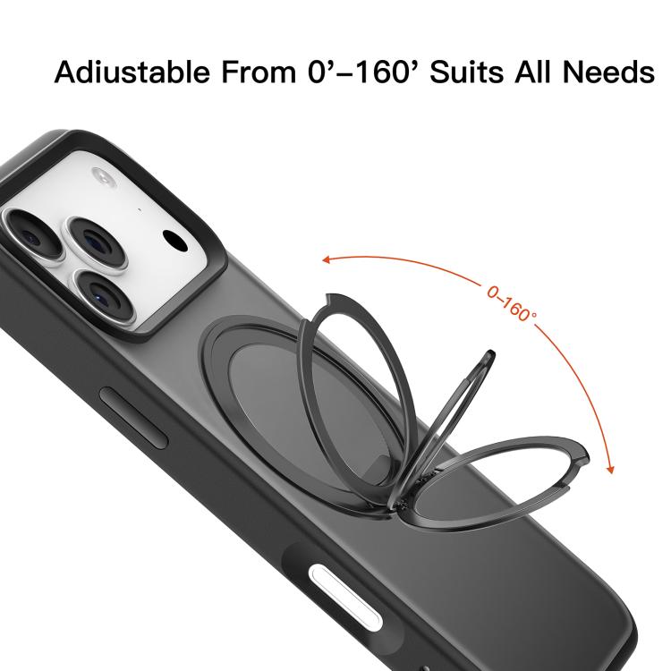 For iPhone 17 Pro Max Mutural Armor Series MagSafe Magnetic Holder Phone Case(Grey) by Mutural