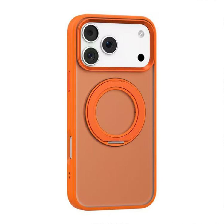 For iPhone 17 Pro Max Mutural Armor Series MagSafe Magnetic Holder Phone Case(Orange) by Mutural