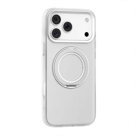 For iPhone 17 Pro Max Mutural Armor Series MagSafe Magnetic Holder Phone Case(Frosted White) by Mutural
