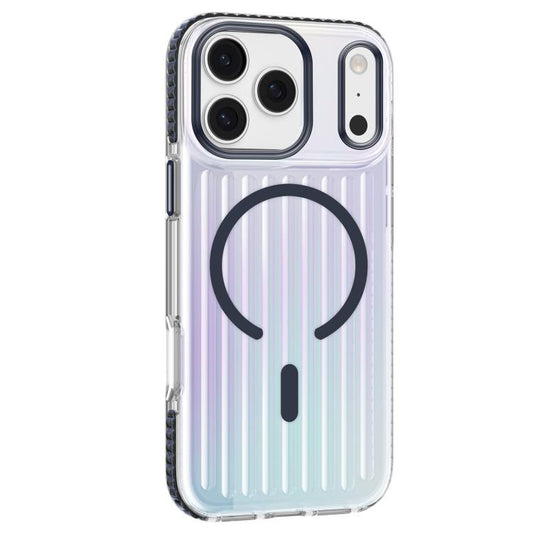 For iPhone 17 Pro Max Mutural Luggage Rainbow MagSafe Phone Case(Dark Blue) by Mutural