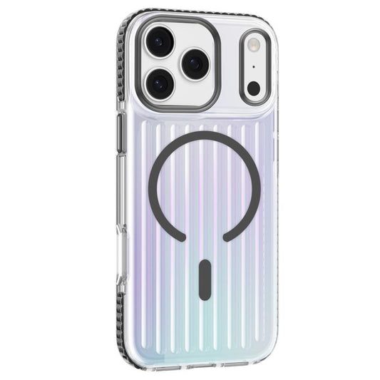 For iPhone 17 Pro Max Mutural Luggage Rainbow MagSafe Phone Case(Dark Grey) by Mutural