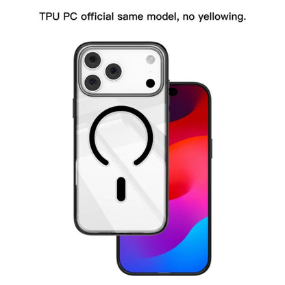 For iPhone 17 Pro Max Mutural Soft Mist Series MagSafe PC Hybrid TPU Phone Case(Black) by Mutural