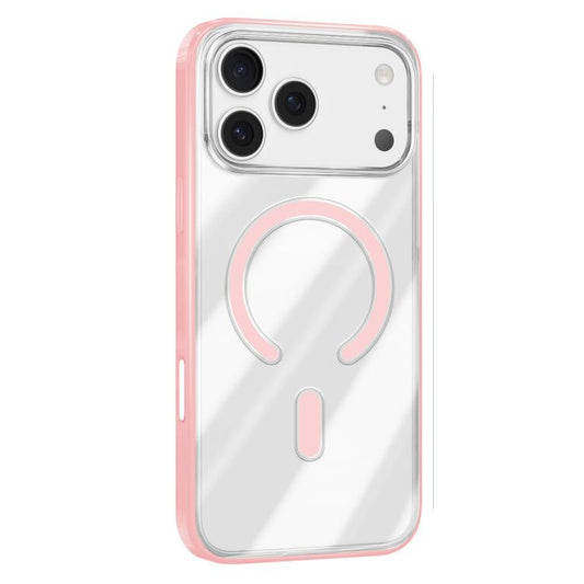 For iPhone 17 Pro Mutural Soft Mist Series MagSafe PC Hybrid TPU Phone Case(Pink) by Mutural