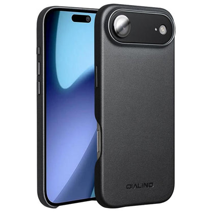 For iPhone Air QIALINO Technology Leather MagSafe Phone Case(Black) by QIALINO