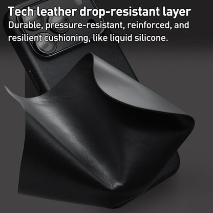 For iPhone 17 Pro Max QIALINO Technology Leather MagSafe Phone Case(Black) by QIALINO