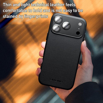For iPhone 17 Pro QIALINO Technology Leather MagSafe Phone Case(Black) by QIALINO