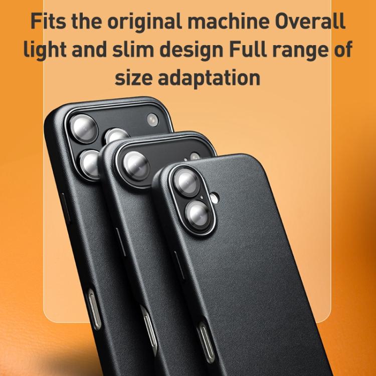 For iPhone Air QIALINO Technology Leather MagSafe Phone Case(Black) by QIALINO