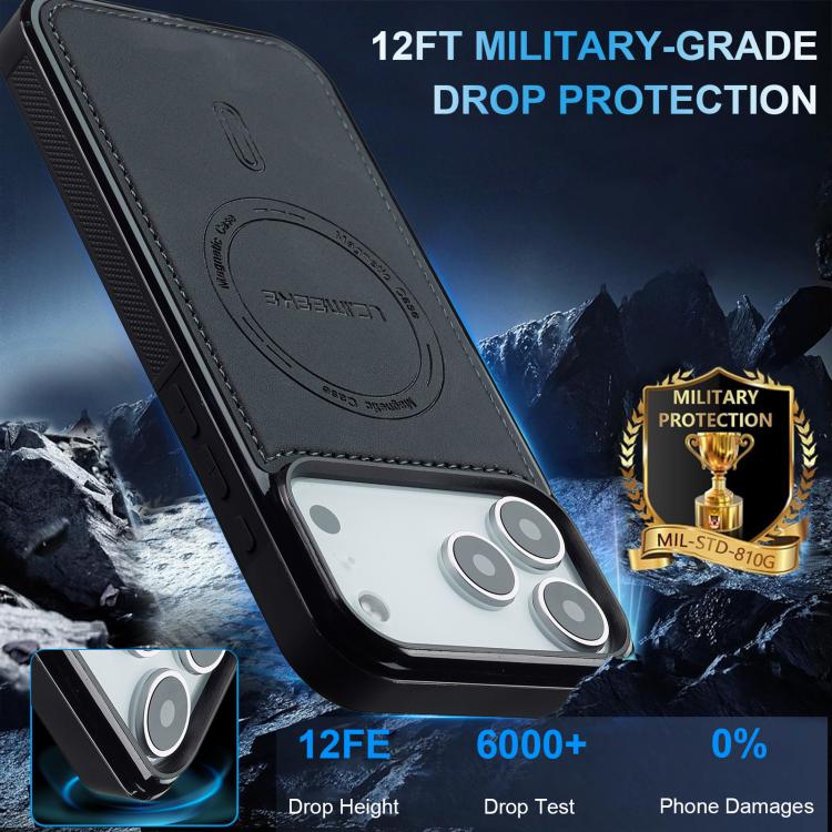 For iPhone 17 Pro Max LC.IMEEKE L6 Series MagSafe Magnetic Phone Case(Black) by LC.IMEEKE