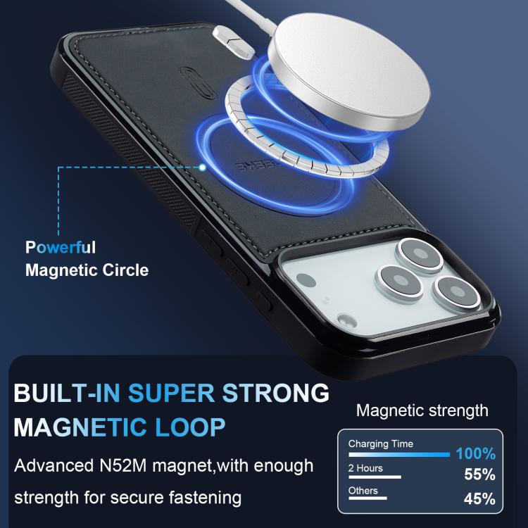 For iPhone 17 Pro Max LC.IMEEKE L6 Series MagSafe Magnetic Phone Case(Black) by LC.IMEEKE