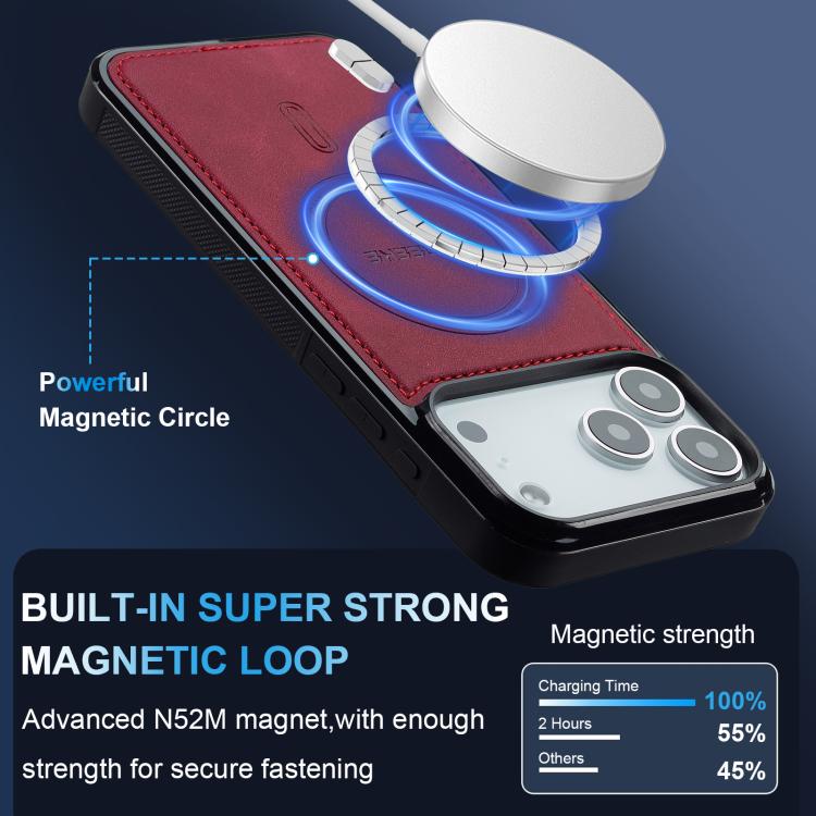 For iPhone 17 Pro Max LC.IMEEKE L6 Series MagSafe Magnetic Phone Case(Red) by LC.IMEEKE