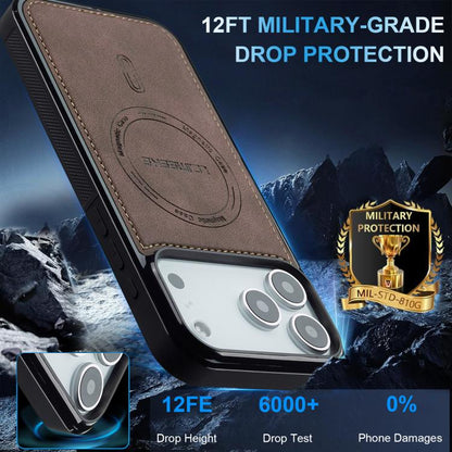 For iPhone 17 Pro Max LC.IMEEKE L6 Series MagSafe Magnetic Phone Case(Coffee) by LC.IMEEKE