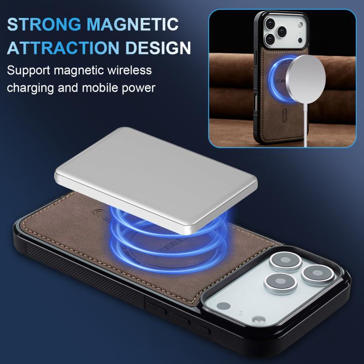 For iPhone 17 Pro Max LC.IMEEKE L6 Series MagSafe Magnetic Phone Case(Coffee) by LC.IMEEKE
