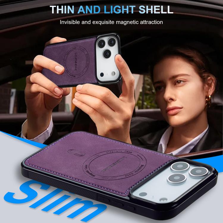 For iPhone 17 Pro LC.IMEEKE L6 Series MagSafe Magnetic Phone Case(Purple) by LC.IMEEKE