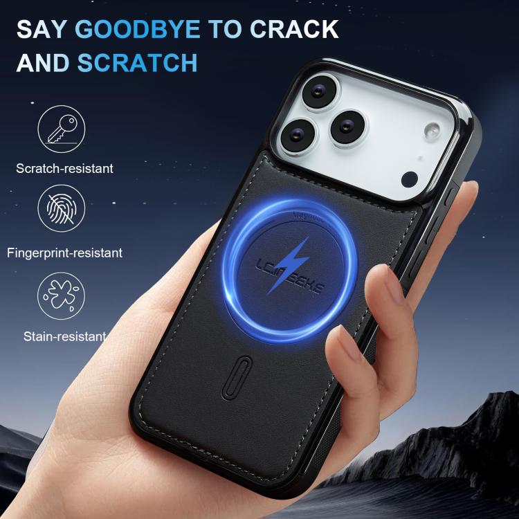 For iPhone 17 Pro LC.IMEEKE L6 Series MagSafe Magnetic Phone Case(Black) by LC.IMEEKE