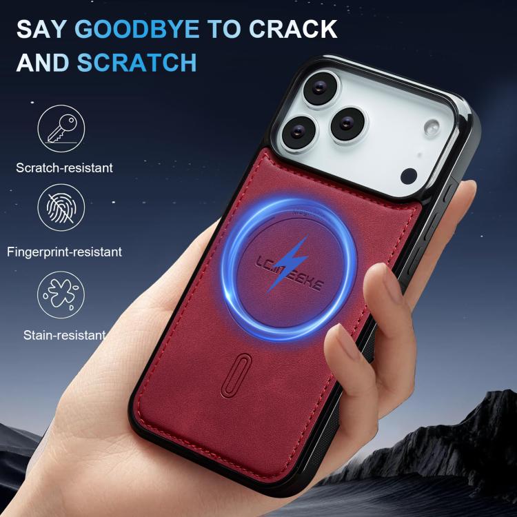 For iPhone 17 Pro LC.IMEEKE L6 Series MagSafe Magnetic Phone Case(Red) by LC.IMEEKE
