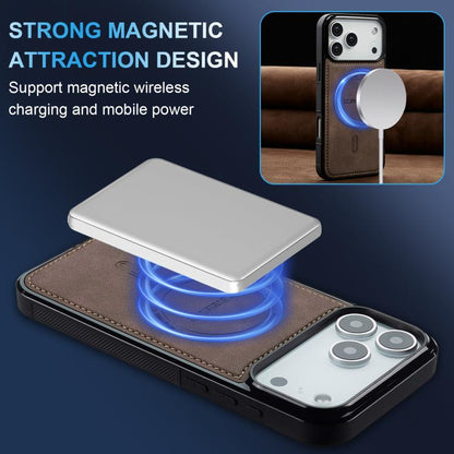 For iPhone 17 Pro LC.IMEEKE L6 Series MagSafe Magnetic Phone Case(Coffee) by LC.IMEEKE