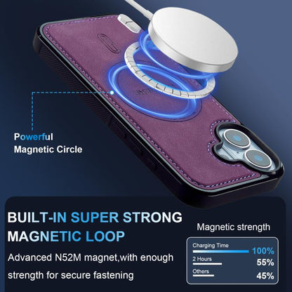 For iPhone 17 LC.IMEEKE L6 Series MagSafe Magnetic Phone Case(Purple) by LC.IMEEKE