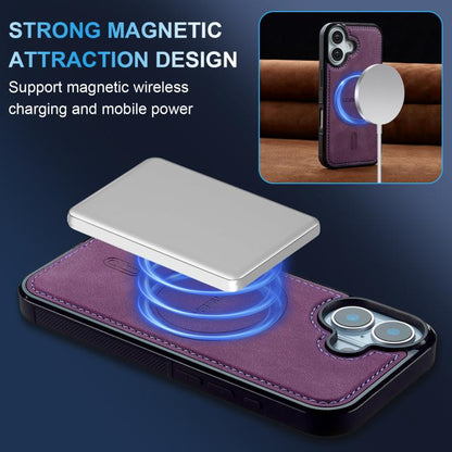 For iPhone 17 LC.IMEEKE L6 Series MagSafe Magnetic Phone Case(Purple) by LC.IMEEKE