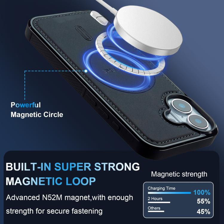 For iPhone 17 LC.IMEEKE L6 Series MagSafe Magnetic Phone Case(Black) by LC.IMEEKE