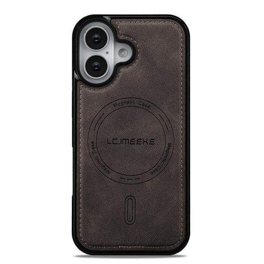 For iPhone 17 LC.IMEEKE L6 Series MagSafe Magnetic Phone Case(Coffee) by LC.IMEEKE