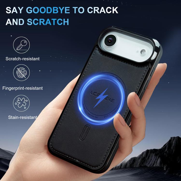 For iPhone Air LC.IMEEKE L6 Series MagSafe Magnetic Phone Case(Black) by LC.IMEEKE