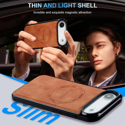 For iPhone Air LC.IMEEKE L6 Series MagSafe Magnetic Phone Case(Brown) by LC.IMEEKE