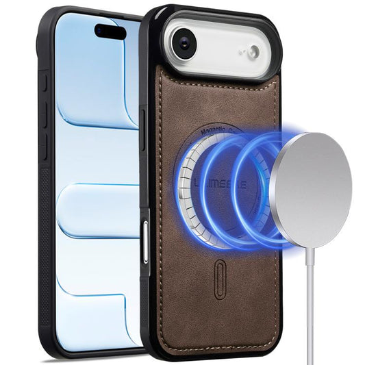 For iPhone Air LC.IMEEKE L6 Series MagSafe Magnetic Phone Case(Coffee) by LC.IMEEKE
