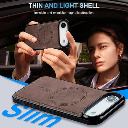 For iPhone Air LC.IMEEKE L6 Series MagSafe Magnetic Phone Case(Coffee) by LC.IMEEKE