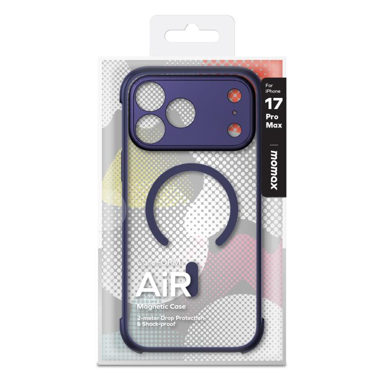 For iPhone 17 Pro Max MOMAX Airbag Shockproof MagSafe Phone Case(Blue) by MOMAX
