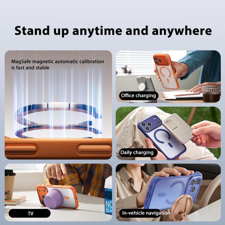 For iPhone 17 Pro MOMAX Airbag Shockproof MagSafe Phone Case(Black) by MOMAX