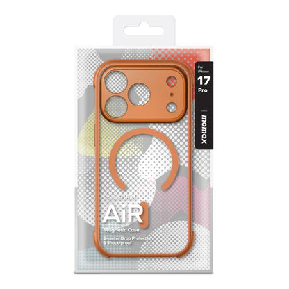 For iPhone 17 Pro MOMAX Airbag Shockproof MagSafe Phone Case(Orange) by MOMAX