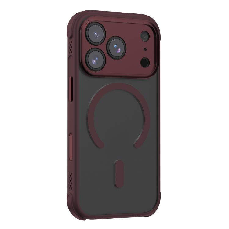 For iPhone 17 Pro MOMAX Airbag Shockproof MagSafe Phone Case(Red) by MOMAX