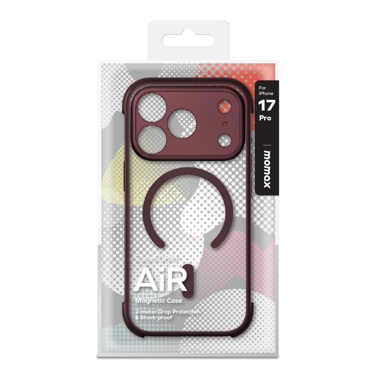 For iPhone 17 Pro MOMAX Airbag Shockproof MagSafe Phone Case(Red) by MOMAX