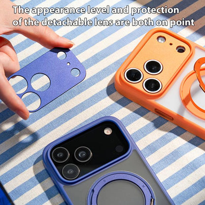 For iPhone 17 Pro MOMAX Magsafe Magnetic Metal Rotating Holder Phone Case(Orange) by MOMAX