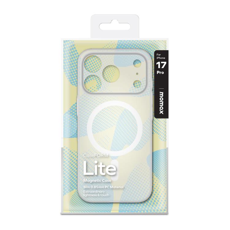 For iPhone 17 Pro MOMAX Ultra-thin Magnetic MagSafe PC Phone Case(Transparent White) by MOMAX