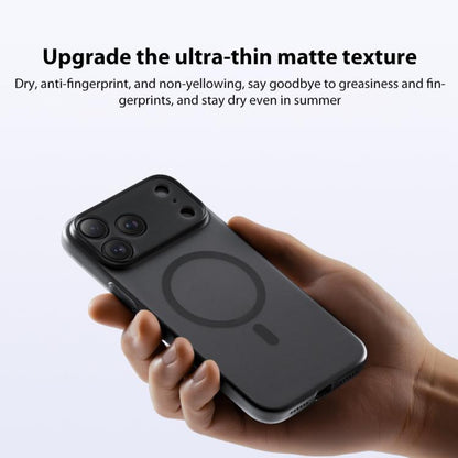 For iPhone Air MOMAX Ultra-thin Magnetic MagSafe PC Phone Case(Transparent Black) by MOMAX