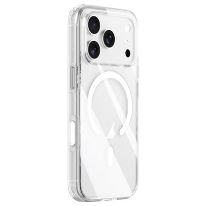 For iPhone 17 Pro Max ZGA Magsafe Metal AI Buttons Clear PC Hybrid TPU Phone Case(Transparent) by ZGA