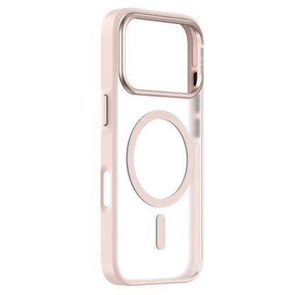 For iPhone 17 Pro Max ZGA Matte Clear Magsafe PC Hybrid TPU Phone Case(Pink) by ZGA