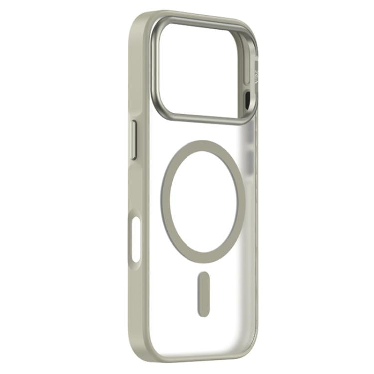 For iPhone 17 Pro Max ZGA Matte Clear Magsafe PC Hybrid TPU Phone Case(Grey) by ZGA