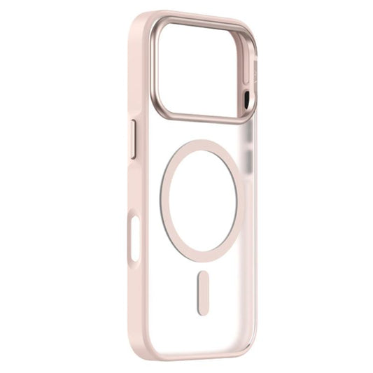 For iPhone 17 Pro ZGA Matte Clear Magsafe PC Hybrid TPU Phone Case(Pink) by ZGA