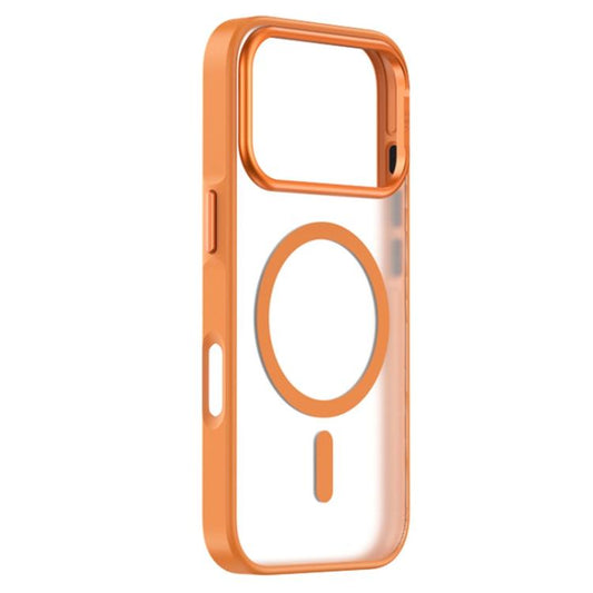 For iPhone 17 Pro ZGA Matte Clear Magsafe PC Hybrid TPU Phone Case(Orange) by ZGA