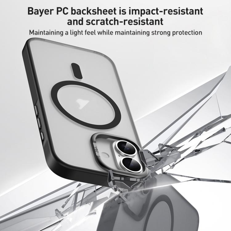 For iPhone 17 Pro Max ZGA Matte Clear Magsafe PC Hybrid TPU Phone Case(Grey) by ZGA