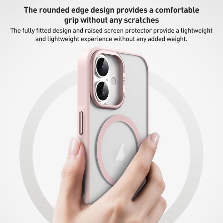 For iPhone 17 Pro ZGA Matte Clear Magsafe PC Hybrid TPU Phone Case(Orange) by ZGA