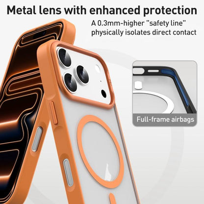 For iPhone 17 Pro Max ZGA Matte Clear Magsafe PC Hybrid TPU Phone Case(Orange) by ZGA
